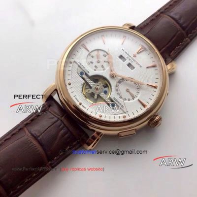 Perfect Replica Vacheron Constantin Flying Tourbillon Watch Rose Gold